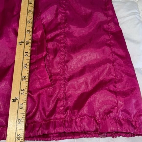 Faded Glory Womens Hot Pink Windbreaker Jacket 2X (18W-20W) With Zipper & Drawst - Picture 9 of 9